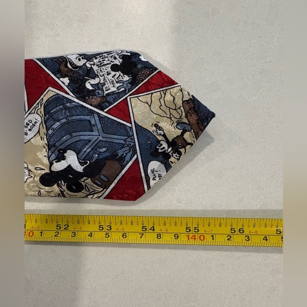 Vintage Mickey Mouse Tie Comic Strip Necktie - Picture 6 of 6